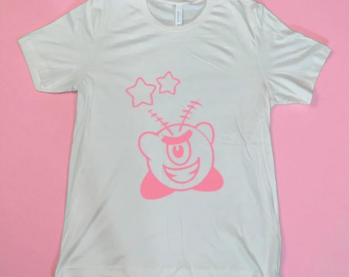 Kirby x Plankton T-Shirt | Block Print Style, MTG