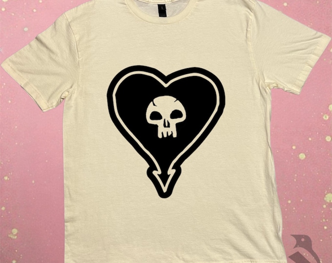 Magic the Gathering Shirt: Hand-Pulled Linoprint - Vintage Black Tee