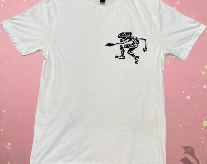 Magic The Gathering Shirt, Linocut Art, Black Cotton (Unisex S-XL)