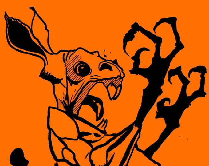 Polymorph Linocut Art Print: Hand-Carved Magic the Gathering Design