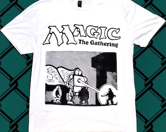 手彫りMTGシャツ：ブロックプリントスタイル（ヴィンテージブラックT