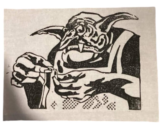 Goblin Chirurgeon Patch: Magic the Gathering Fan Art (Handmade Cotton)