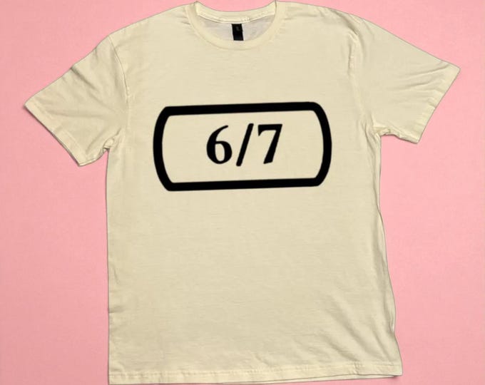 6/7 Graphic Tee | Block Print Style MTG Shirt