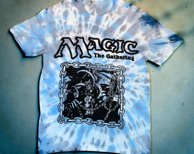 Chains of Mephistopheles MTG T-Shirt | Block Print Style Tie Dye