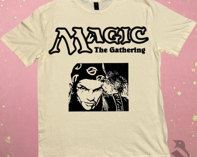 Eron the Relentless Shirt, Hand-Printed Linocut (Vintage Black, S-XL)