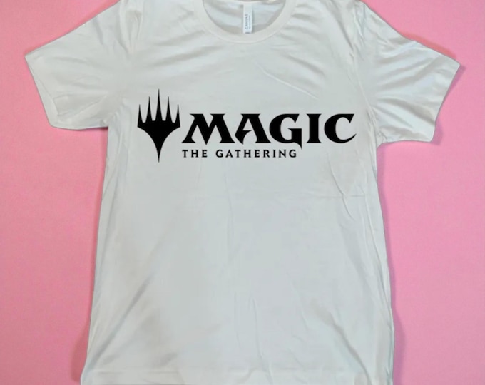 MTG Logo Shirt | Block Print Style, Hand-Carved Linoprint