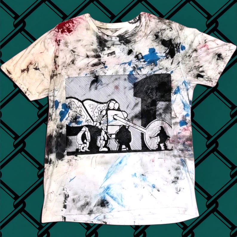 Magic the Gathering T-Shirt: Artistic Linoprint (Soft Vintage White) image 1