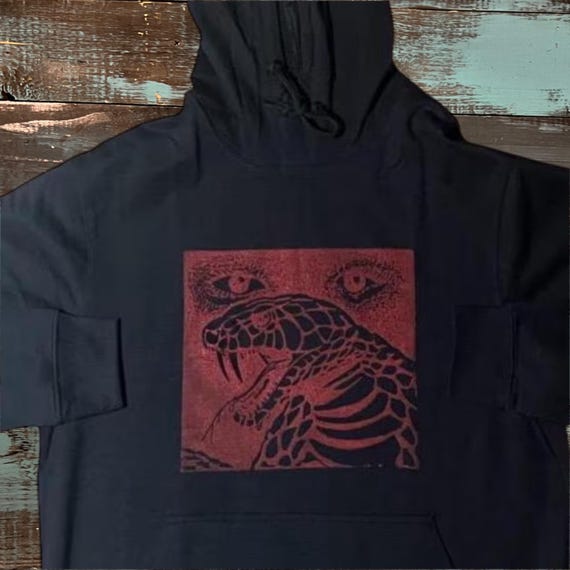Psychic venom | Red | Block Print Style | MTG | Magic the gathering.