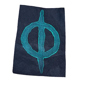 Phyrexia  Magic the Gathering Patch - Hand Printed Muslin Cotton 2x4 inches