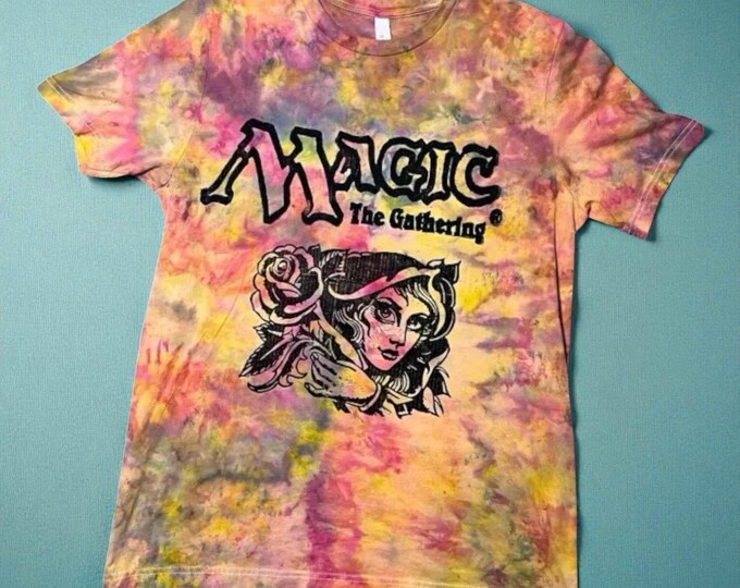 Magic Card Shirt: Eternal Witness Linoprint (Tie Dye, Bella+Canvas)