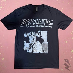 Magic Card Shirt, Demonic Tutor Linocut (Unisex Bella Canvas Tee)