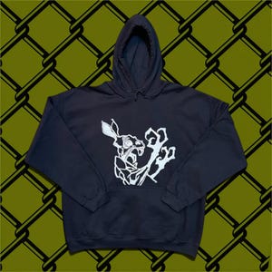 Felpa con cappuccio Polymorph: grafica in linoleografia per i fan di MTG (morbida e resistente)