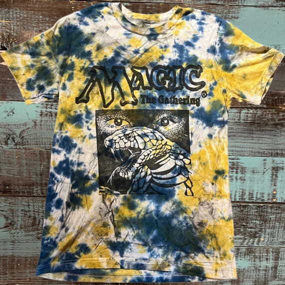 Psychic Venom | Block Print Style | MTG | Magic the gathering | tie dye
