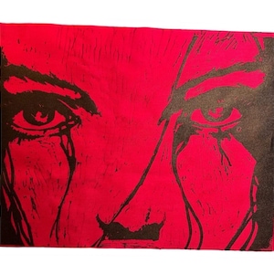 Blood of the Martyr Patch: Hand-Stamped Cotton for Mtg Fans