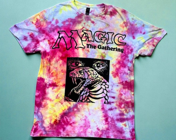Psychic Venom MTG Shirt | Block Print Tie Dye