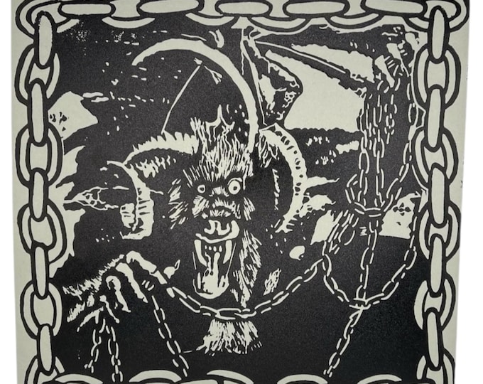 Magic the Gathering Print: Chains of Mephistopheles - Hand-Carved Linoprint