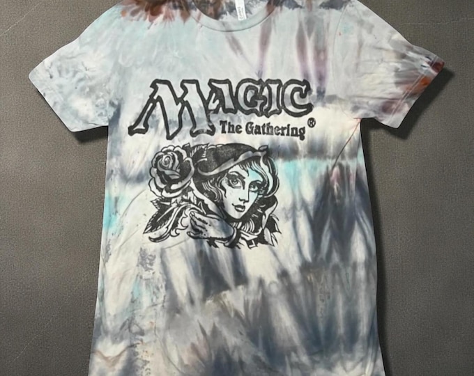 Hand-Carved Linoprint MTG T-Shirt | Eternal Witness Tie Dye