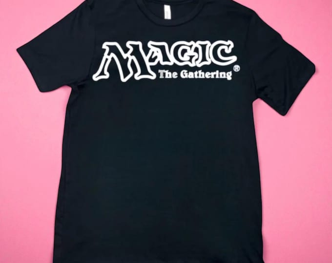 Hand-Printed MTG Logo T-Shirt | Block Print Style