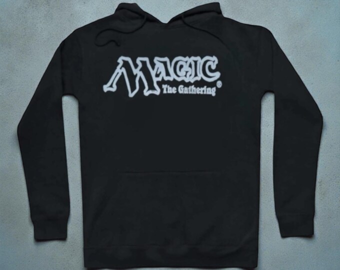 Hand-Carved Linoprint MTG Hoodie | Block Print Style