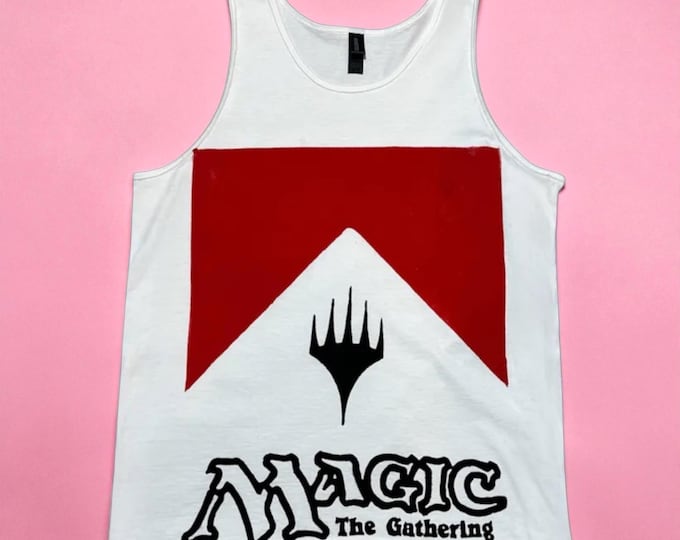 Cowboy killer tank | Block Print Style | MTG | Magic the gathering | Tank Top/T-shirt / Toys and collectibles / toys and games / Accessories