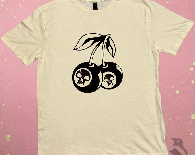 Magic The Gathering Skull Tee - Hand-Printed Linocut Design