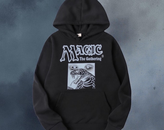 Hand-Printed MTG Hoodie | Psychic Venom, Block Print Style