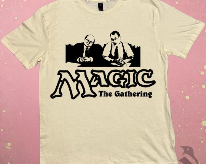 Magic the Gathering Tee: Hand-Printed Linoprint Art (Vintage Black)