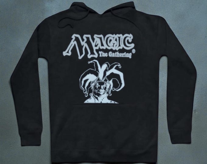 Hand-Printed Magic the Gathering Hoodie | Jester Block Print