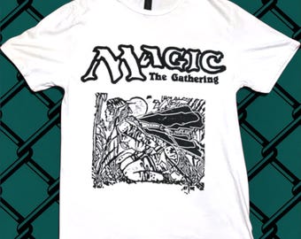 Magic the Gathering Tee: Linoprint Art - Soft Bella Canvas Fabric