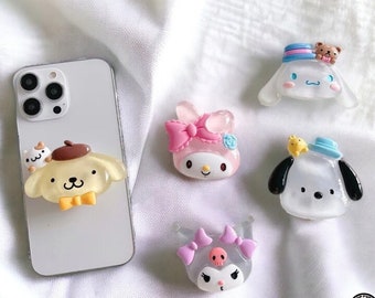 Cute animal popsocket Kawaii Sanrio griptok 3D resin design