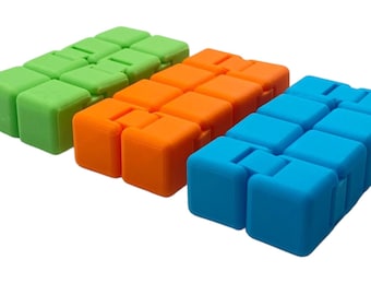 Fidget Cube & Infinity Cube Stress Reliever Toy | 3D Printed Sensory Desk Toy | Perfect Stocking Filler Gift