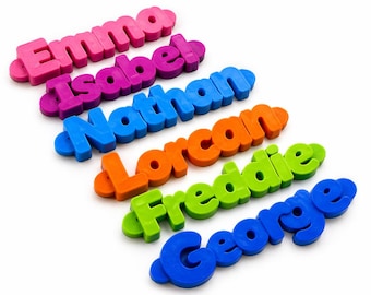 Personalised 3D Printed Name Magnet | Custom Locker Tag, Whiteboard Magnet