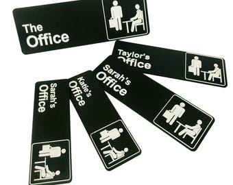 The Office Sign - Customizable 3D Printed Decor for Door, Wall, or Fridge - Perfect Gifts for Fans of The Office TV Show