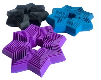 Fidget Star Sensory Toy - Star 8 Point Fidget - Stress Relief -  Toys for Geeks - Autism - Desk Toy - 3D Printed