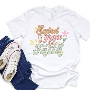 Saved By Grace T-shirt, Kids T-shirt, Christian Kids, Faith Youth T-shirt, Christian Youth, Gifts,  Christian Gifts for Kids, Youth Gifts