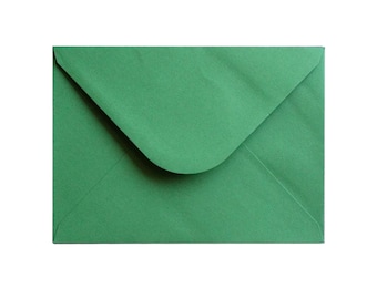Wedding Invitation Envelopes, A7 Luxurious Envelopes, 133 x 184 mm, suits 5'' x 7'' Cards, 120GSM, Emerald, Pack of 10