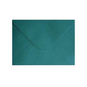 Wedding Invitation Envelopes, A7 Luxurious Envelopes, 133 x 184 mm, suits 5'' x 7'' Cards, 120GSM, Deep Veridian, Pack of 10