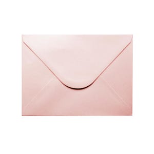 Wedding Invitation Envelopes, A7 Luxurious Envelopes, 133 x 184 mm, suits 5'' x 7'' Cards, 120GSM, Peach, Pack of 10