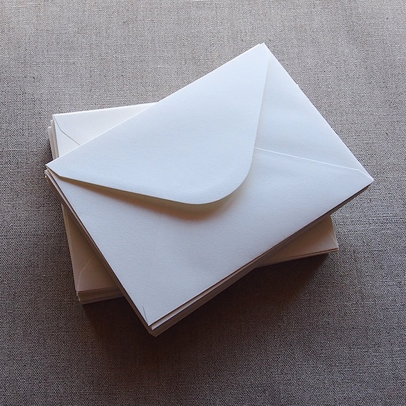A7 Wedding Invitation Envelopes, Luxurious Eggshell Texture, 133 x 184 mm, suits 5'' x 7'' Cards, 120GSM, Pack of 60