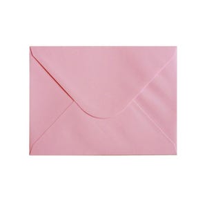 Wedding Invitation Envelopes, A7 Luxurious Envelopes, 133 x 184 mm, suits 5'' x 7'' Cards, 120GSM, Pink, Pack of 10