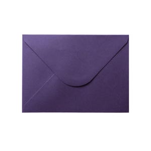Wedding Invitation Envelopes, A7 Luxurious Envelopes, 133 x 184 mm, suits 5'' x 7'' Cards, 120GSM, Eggplant, Pack of 10