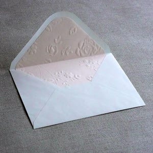 A7 Hochzeitseinladung linierter Umschlag, Fine Art-Einladungsumschlag, 100GSM Papier, 10er-Pack
