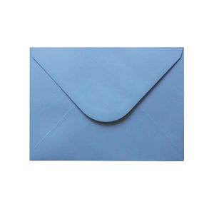 Wedding Invitation Envelopes, A7 Luxurious Envelopes, 133 x 184 mm, suits 5'' x 7'' Cards, 120GSM, Cornflower Blue, Pack of 10