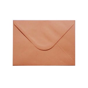 Wedding Invitation Envelopes, A7 Luxurious Envelopes, 133 x 184 mm, suits 5'' x 7'' Cards, 120GSM, Cinnamon, Pack of 10