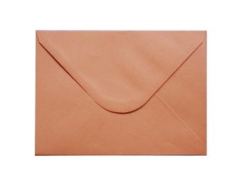 Wedding Invitation Envelopes, A7 Luxurious Envelopes, 133 x 184 mm, suits 5'' x 7'' Cards, 120GSM, Cinnamon, Pack of 10