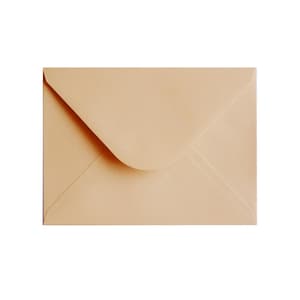 Wedding Invitation Envelopes, A7 Luxurious Envelopes, 133 x 184 mm, suits 5'' x 7'' Cards, 120GSM, Tan, Pack of 10