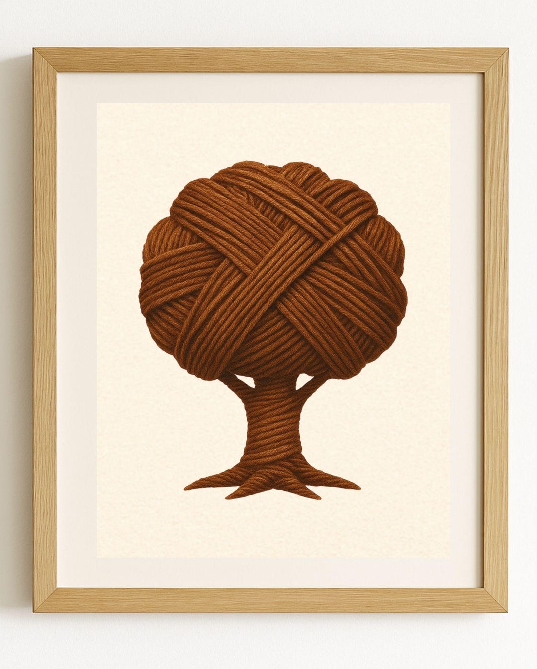 Graphics Tree Print Yarn Art Tree Print | Woven Roots, Home Decor (digital Download) - Etsy