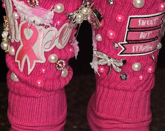 Freestyle Breast Cancer Socks