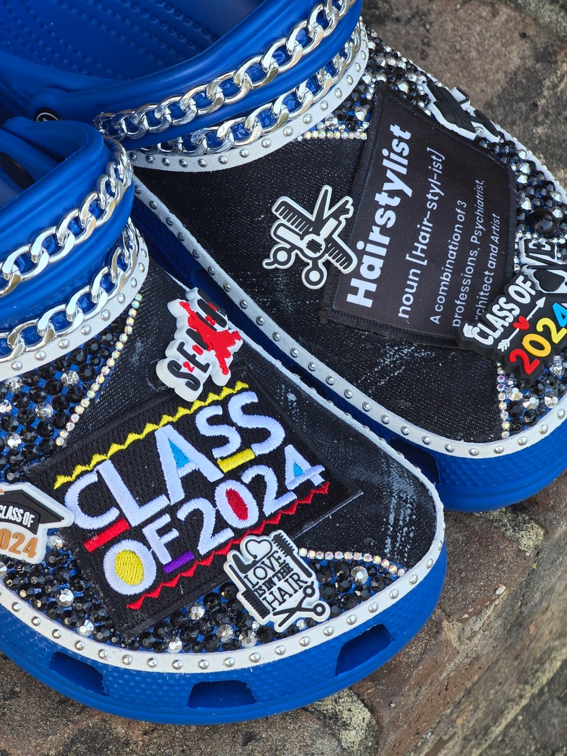 Handcrafted Hairstylist Graduation Crocs - Etsy