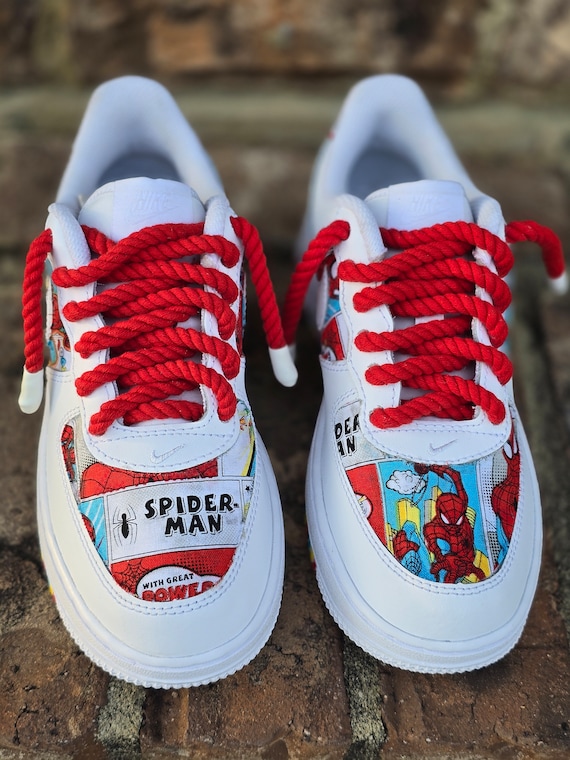Handcrafted Spider-Man Nike Air Force